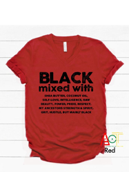 Black-Woman-Vneck-T-Shirt