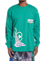 Men's Waffle Cone Long Sleeve Graphic Tee